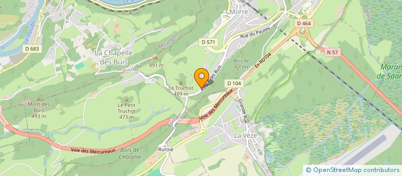 localisation de l'entreprise SOPHIA ARISTIDE BRIAND  BESANCON