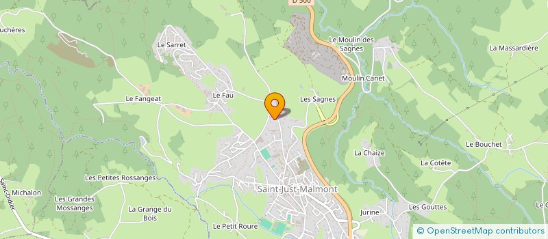 localisation de l'entreprise SOPHIA BERANI IMMOBILIER  SAINT-JUST-MALMONT