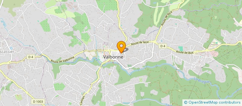 localisation de l'entreprise SOPHIA COM à VALBONNE