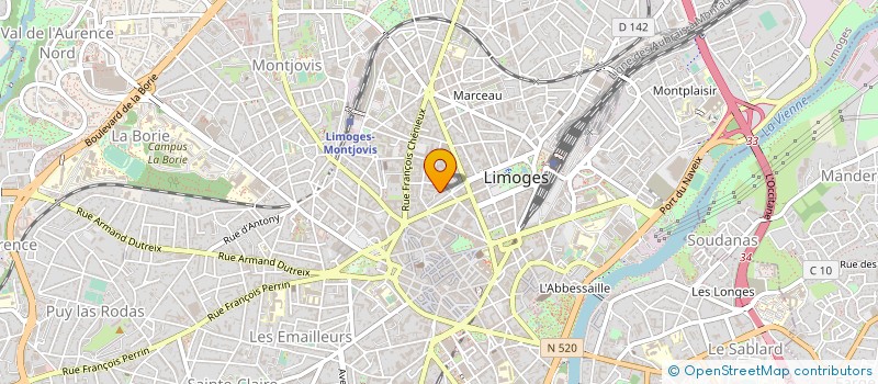 localisation de l'entreprise SOPHIA HYPATHIE à LIMOGES