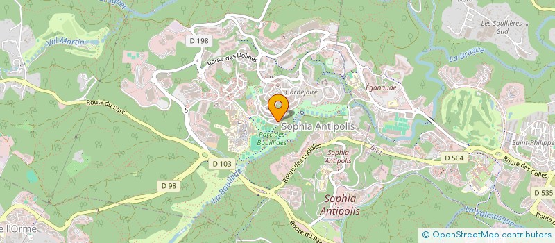 localisation de l'entreprise SOPHIA ISOLATION à VALBONNE
