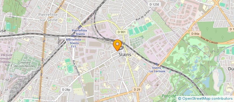 localisation de l'entreprise SOPHICA  STAINS
