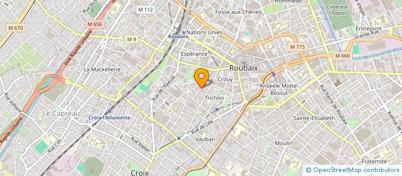 localisation de l'entreprise SOPHIE à ROUBAIX