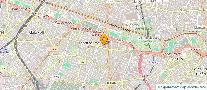 localisation de l'entreprise SOPHIE à MONTROUGE