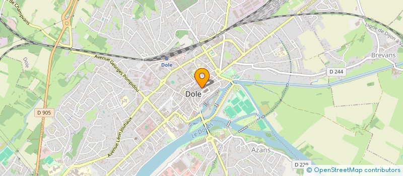 localisation de l'entreprise SOPHIE BOUTIQUE  DOLE