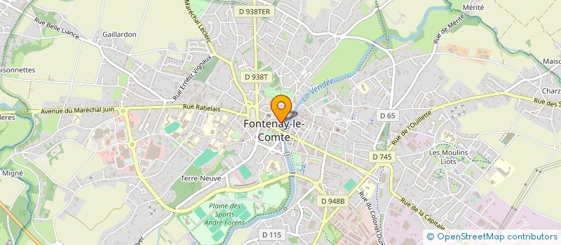 localisation de l'entreprise SOPHIE COIFFURE  FONTENAY-LE-COMTE