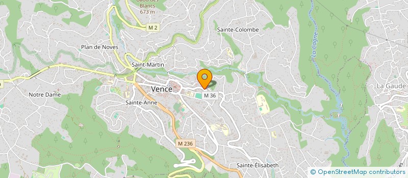 localisation de l'entreprise SOPHIE FEU DE BOIS  VENCE