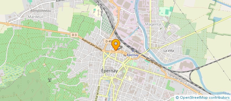 localisation de l'entreprise SOPHIE FRANCHETTO LECLERE à EPERNAY