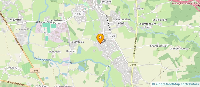 localisation de l'entreprise SOPHIE-LAURENCE à VIRIAT