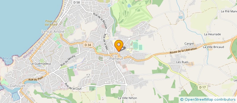 localisation de l'entreprise SOPHIE LETACONNOUX à PLENEUF-VAL-ANDRE