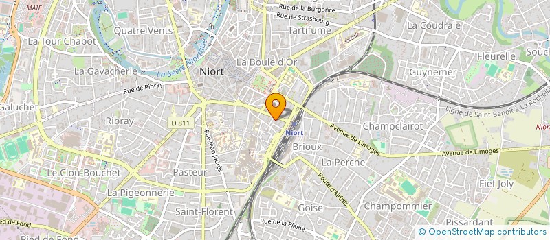 localisation de l'entreprise SOPHIE MERCIER  NIORT