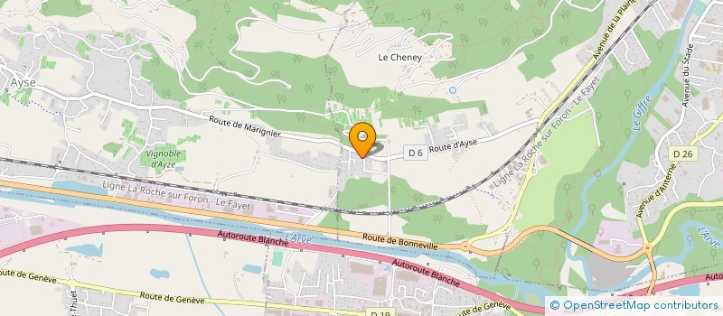 localisation de l'entreprise SOPHIE MOLLIER  BONNEVILLE