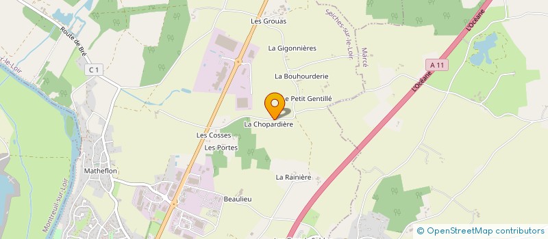 localisation de l'entreprise SOPHIE OPTIQUE  JARZE VILLAGES