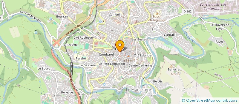 localisation de l'entreprise SOPHIE RODIER EXPERTISE-COMPTABLE à RODEZ