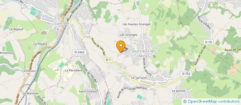 localisation de l'entreprise SOPHIE TIFFON INGENIERIE à SOURCIEUX-LES-MINES