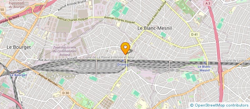 localisation de l'entreprise SOPHIGA à DRANCY