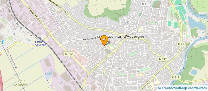 localisation de l'entreprise SOPHIN/FERNANDES  COURNON-D'AUVERGNE