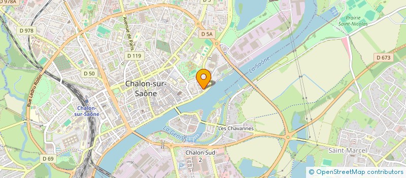localisation de l'entreprise SOPHIROM  CHALON-SUR-SAONE