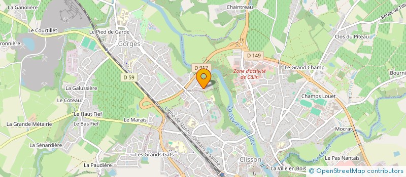 localisation de l'entreprise SOPHONIE  GORGES