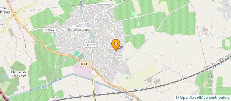 localisation de l'entreprise SOPHR'ANIM  BOUILLARGUES