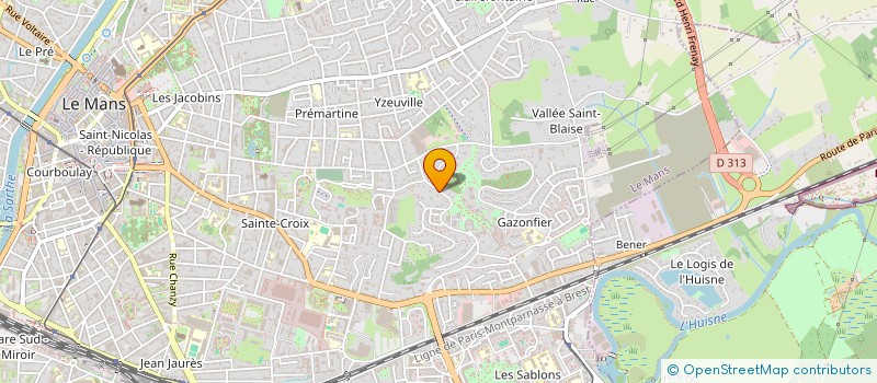 localisation de l'entreprise SOPHRA  LE MANS