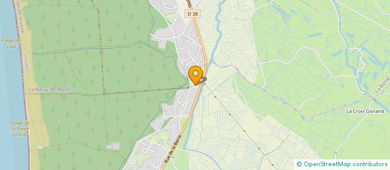 localisation de l'entreprise SOPHREDO  NOTRE-DAME-DE-MONTS