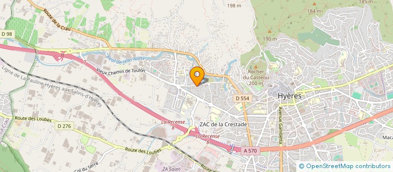 localisation de l'entreprise SOPHRO ACCESS  HYERES