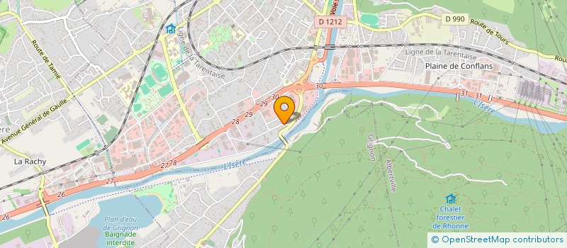 localisation de l'entreprise SOPHRO DETENTE à ALBERTVILLE