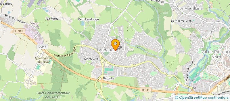 localisation de l'entreprise SOPHRO' QUOTIDIEN à LIMOGES