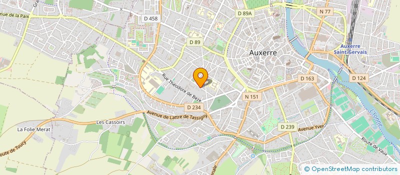 localisation de l'entreprise SOPHROATELIERS à AUXERRE