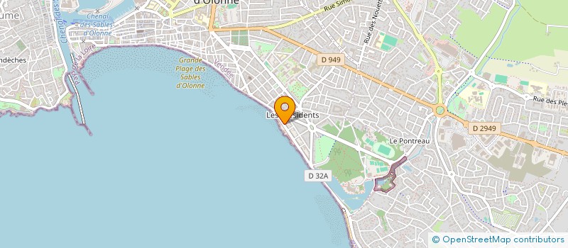 localisation de l'entreprise SOPHROCEAN à LES SABLES D'OLONNE