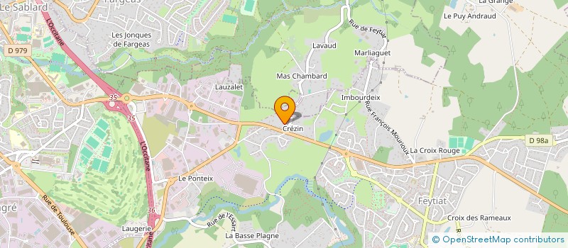 localisation de l'entreprise SOPHROLOGIE 87  FEYTIAT