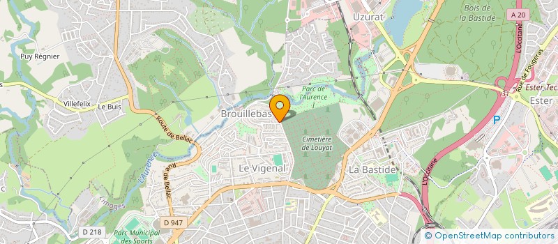 localisation de l'entreprise SOPHROLOGIE DYNAMIQUE ELAN DE VIE JOIE DE VIVRE EN CONSCIENCE ET HARMONIE ENERGIE SERENITE à LIMOGES