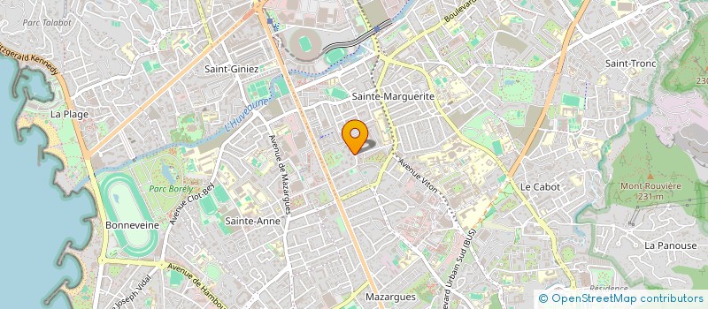 localisation de l'entreprise SOPHROLOGIE ET MIEUX ETRE  MARSEILLE 9
