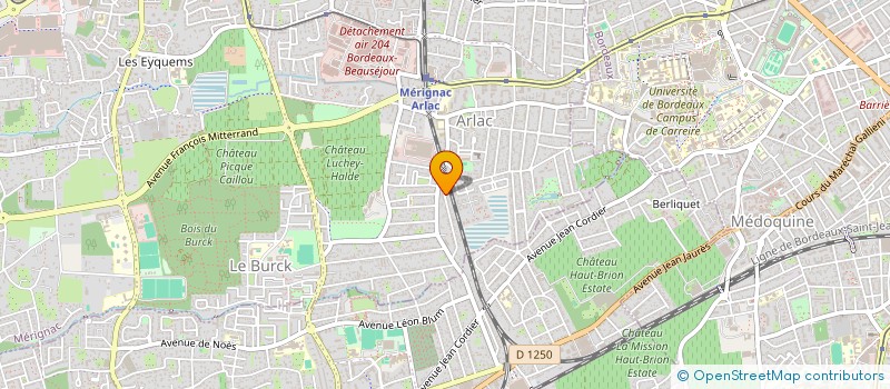 localisation de l'entreprise SOPHROREFLEXO&CO à MERIGNAC
