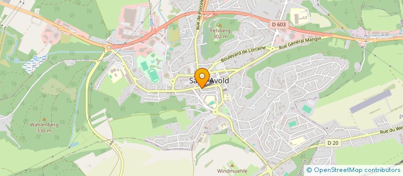 localisation de l'entreprise SOPHT'SARL  SAINT-AVOLD