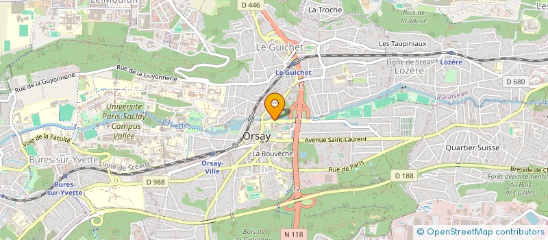 localisation de l'entreprise SOPHYSA à ORSAY