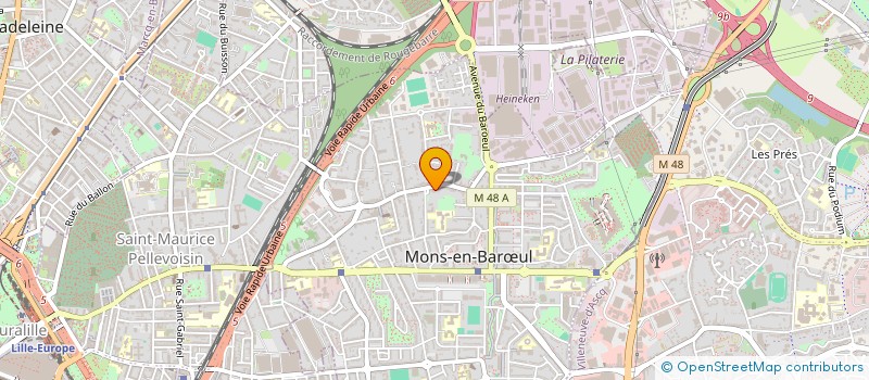localisation de l'entreprise SOPICOM SCM à MONS-EN-BARŒUL