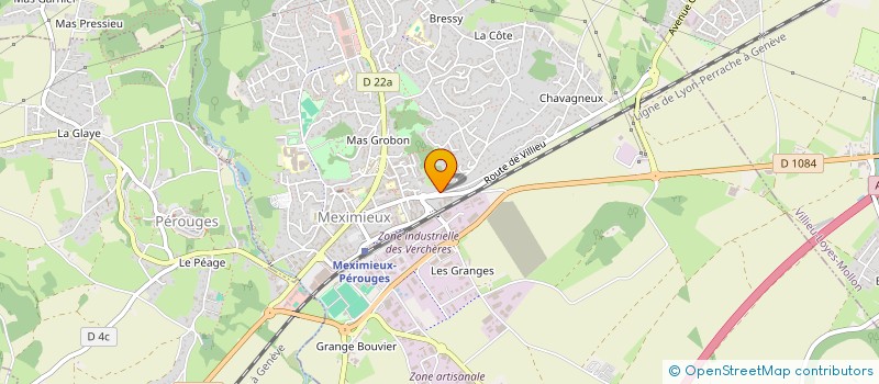 localisation de l'entreprise SOPIELEC  MEXIMIEUX