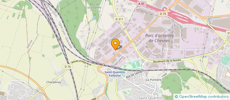 localisation de l'entreprise SOPIRAL à SAINT-QUENTIN-FALLAVIER