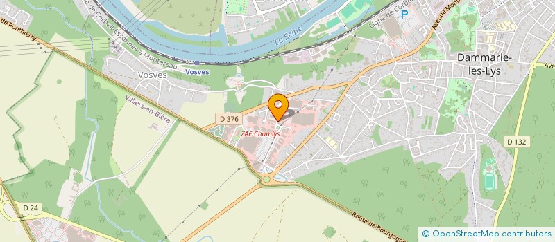 localisation de l'entreprise SOPLAC SARL à DAMMARIE-LES-LYS