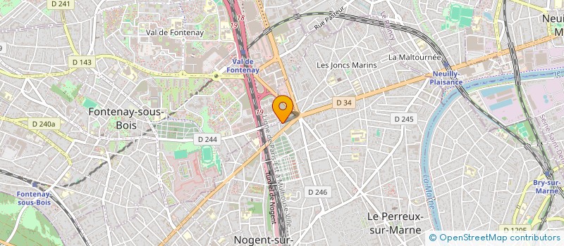localisation de l'entreprise SOPOBAC POSE BARDAGES COUVERTU à LE PERREUX-SUR-MARNE