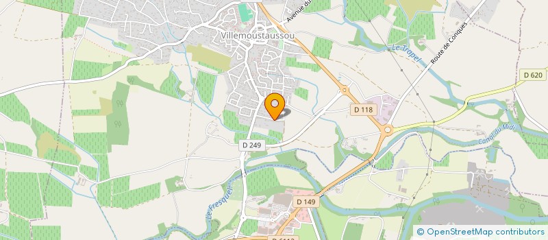 localisation de l'entreprise SOPODEC à VILLEMOUSTAUSSOU