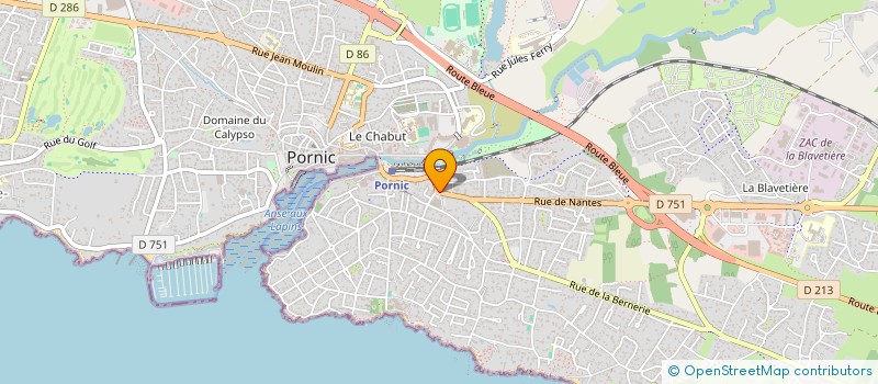 localisation de l'entreprise SOPODI CENTRE à PORNIC