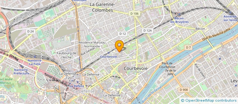 localisation de l'entreprise SOPPEC BUREAU D ETUDES  COURBEVOIE