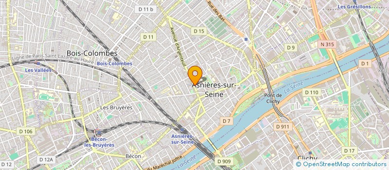 localisation de l'entreprise SOPRA-BAT  ASNIERES-SUR-SEINE