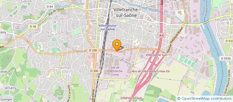 localisation de l'entreprise SOPRA PNEUMATIC à VILLEFRANCHE-SUR-SAONE