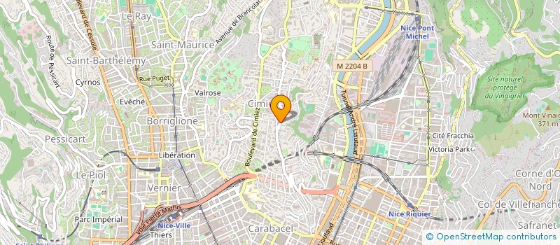 localisation de l'entreprise SOPRACIM à NICE