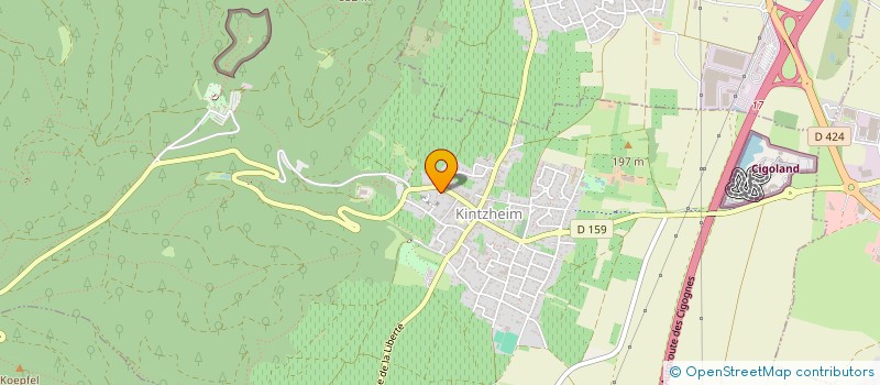 localisation de l'entreprise SOPRACOACHING à KINTZHEIM