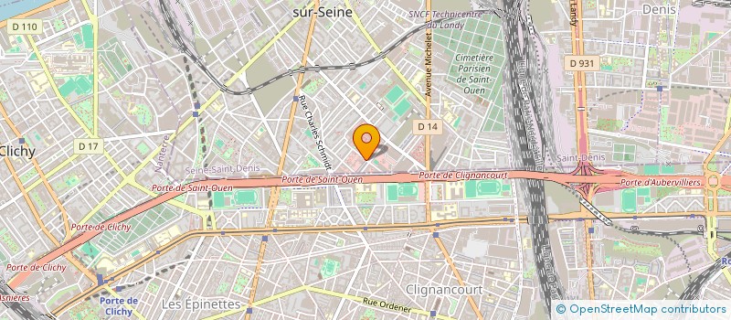 localisation de l'entreprise SOPRADIO S A à SAINT-OUEN-SUR-SEINE